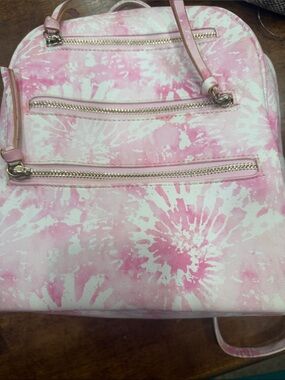 Under One Sky Pink and White Tie-Dye Backpack